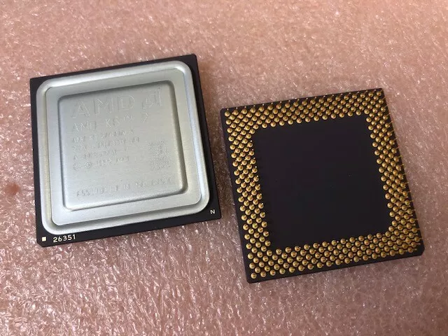 AMD-K6-2E/400AFR AMD 400MHZ X86 MICROPROCESSOR Socket Super 7 PENTIUM II AMD-K6