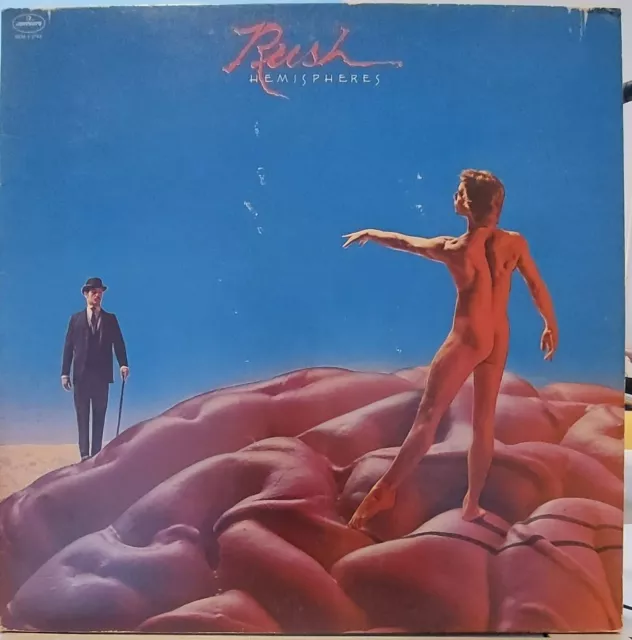 Rush Lp Hemispheres Mercury Circumstances Neil Peart Geddy Lee Alex Lifeson 1978