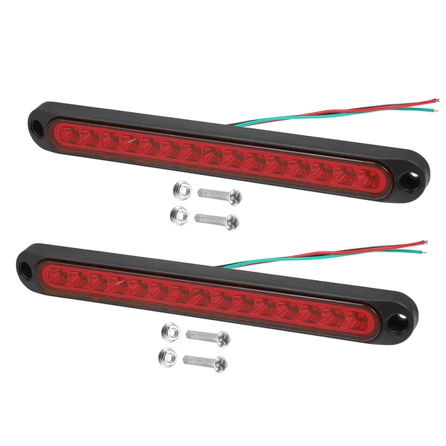 Paire De Feux Clignotants LED 15 Diodes Pour Remorque - 12V/24V - Neufs