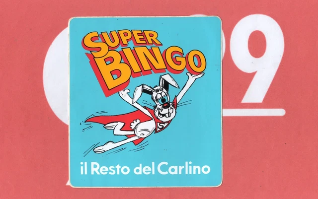 ADESIVO GIORNALE DI BRESCIA SUPER BINGO STICKER AUTOCOLLANT