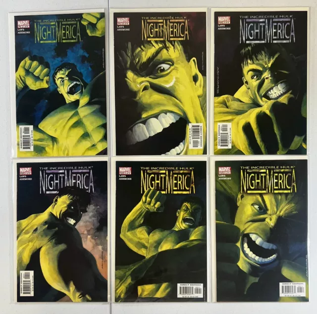 Incredible Hulk Nightmerica #1-6 COMPLETE RUN Marvel 2003 Lot of 6 NM-M