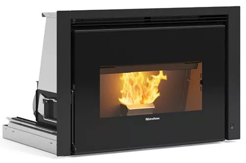 Inserto caminetto camino a pellet ventilato NORDICA EXTRAFLAME Comfort P85 12 kW