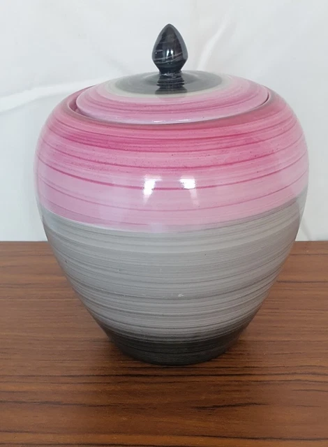 Vintage Wedgwood & Co Ltd Coloured  Urn, Pot With Lid. Unicorn Stamped