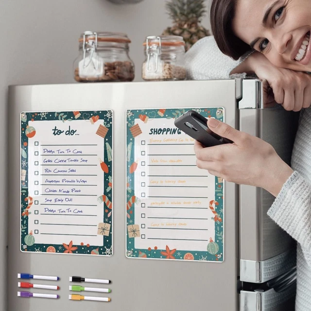 REFRIGERATOR STICKER FRIDGE Magnets Acrylic Calendar For Reusable|Home ...