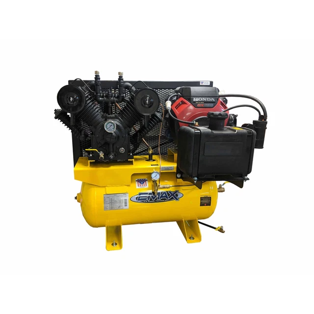 Emax Honda Electric Start Gas Air Compressor PL Pump Horsepower 18 HP Air Tank