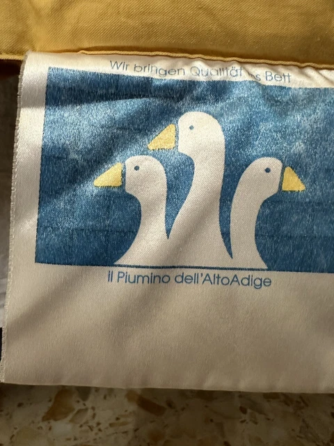piumino d'oca da letto