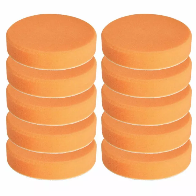 10X 150mm Auto Craft-Equip Polierschwamm Polierschwämme Polierpads orange glatt