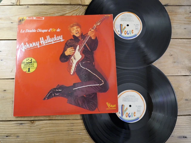 JOHNNY HALLYDAY LE Double Disque D'or De Johnny Lp 33T Vinyle Ex Cover ...