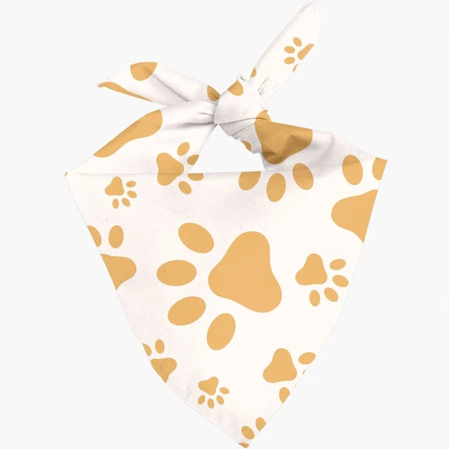 Paws Pet Bandana - Pattern Pet Bib - Printed Pet Bandana