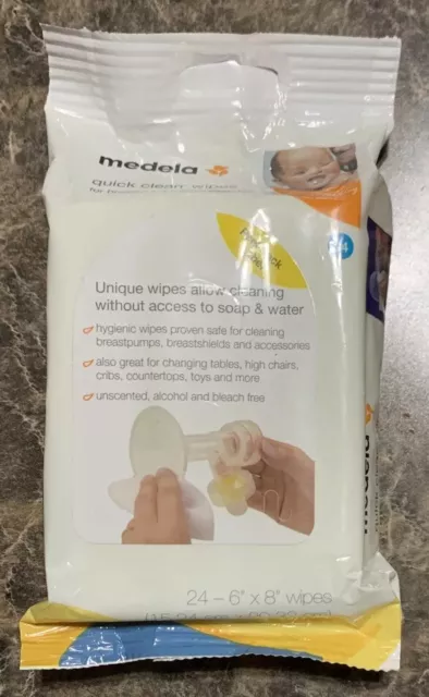 Medela Quick Clean Wipes Breast Pump Accessory Cleaning Wipe Multi Pack #87055