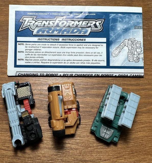 TRANSFORMERS ARMADA LAND MILITARY MINICON TEAM Bonecrusher Knockout