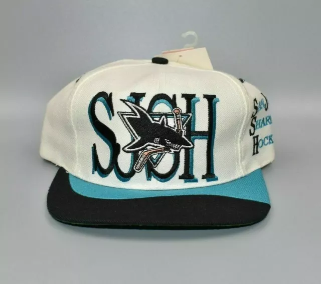 Vintage San Jose Sharks #1 Apparel Snapback Hockey Hat – Stuck In