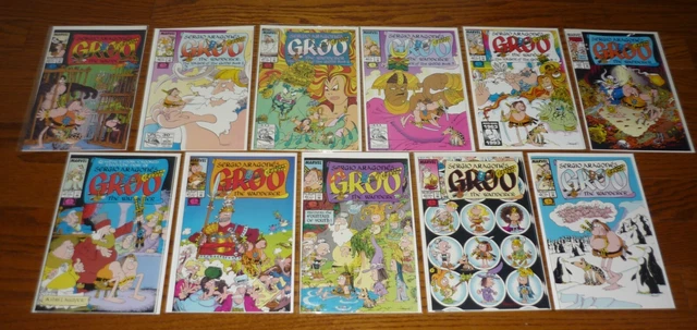 Lot of 11 Groo The Wanderer comics # 90-100 Sergio Aragones, Epic/Marvel 1992