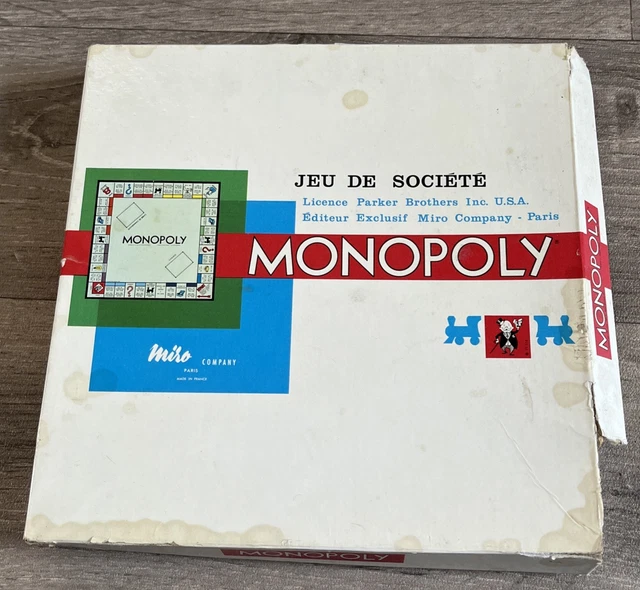 Monopoly édition miro company de 1961 - grande boite en France | Clasf jeux