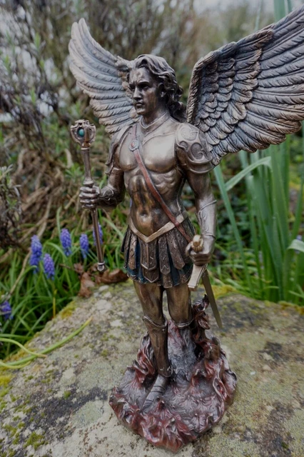 Figurine Homme Nu Tatoué 25 Cm - Statuette Masculine Style Bronze - Déco Loft