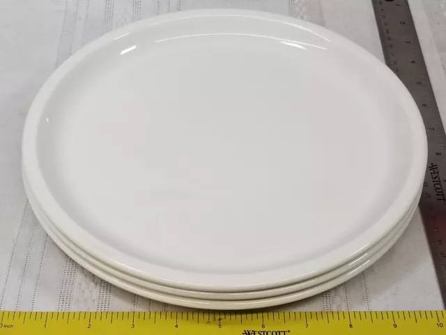 3 Stonehenge Midwinter Wedgwood White 10.5" Dinner Plates Tempo