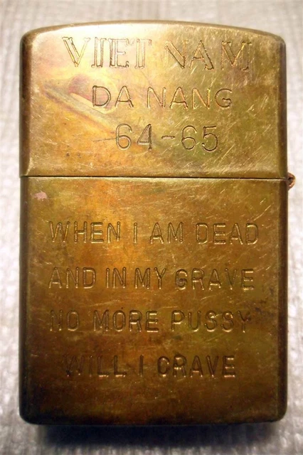 VIETNAM DA NANG 64 - 65 Vintage - Vietnam War Zippo Lighter