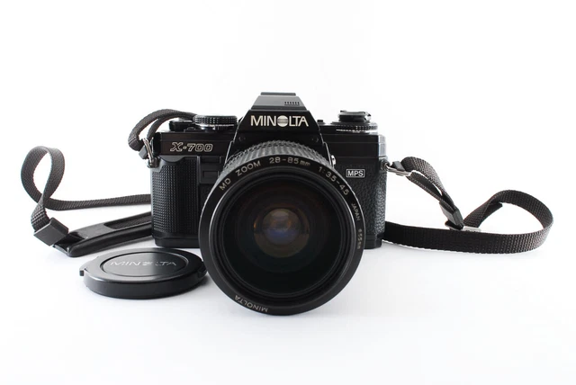 [EXC+5]Minolta X-700 SLR Film Camera/MD Zoom 28-85mm f3.5-4.5 Lens FromJapan