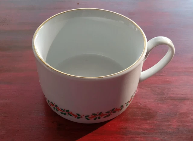 Taza/platillo de vacaciones vintage raro a 12