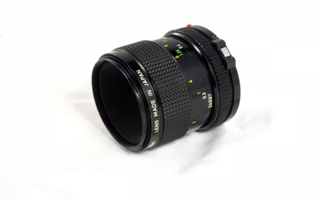 Canon 50mm f/3.5 Bayonet nFD FD-Mount Macro Manual Focus Prime Lens - Very Good 2