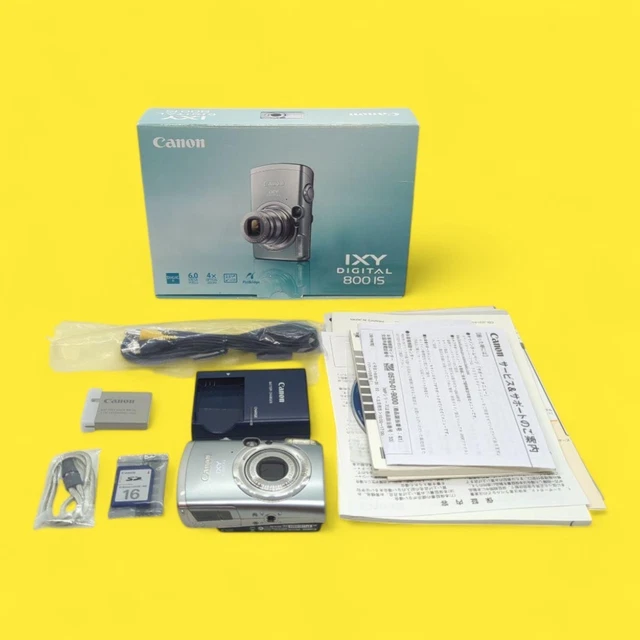 【美品箱付き】Canon IXY Digital 800 IS 付属品多数 正常動作確認済美品 Canon IXY DIGITAL 800 IS デジタルカメラ