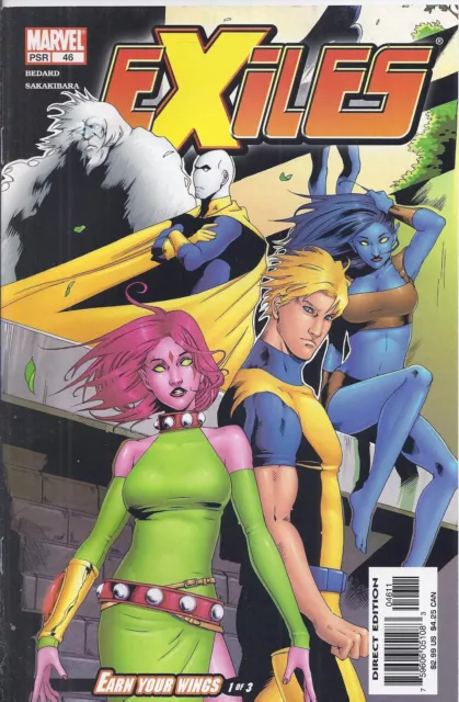 Exiles Comic 46 Cover A First Print 2004 Tony Bedard Mizuki Sakakibara Marvel .