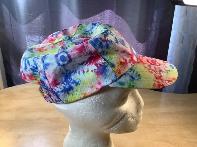 Tie Dye Baseball Cap Hat Multicolor Adjustable Curved Brim