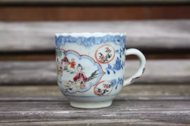 18th Century Chinese Mandarin Coffee Cup Qianlong Period