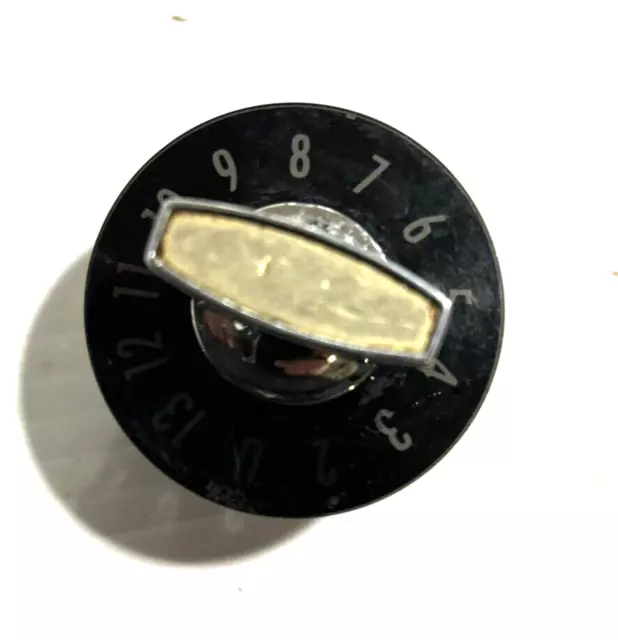 Retro Tv Television Knob = Selector U To 13 - Numbers