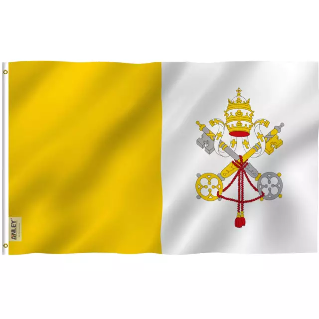 Anley Fly Breeze 3x5 Foot Vatican Flag - State of Vatican City Flags Polyester