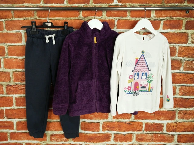 Girls Bundle Age 5-6 Years Boden Next M&S Fleece Jumper Top Joggers Casual 116Cm