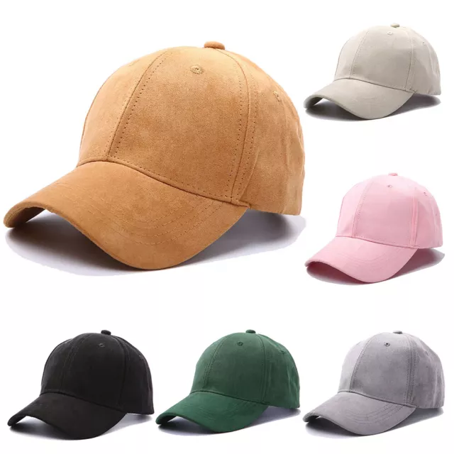 Casquette De Baseball En Coton Délavé Style Réglable Uni Solide Pour Hommes #