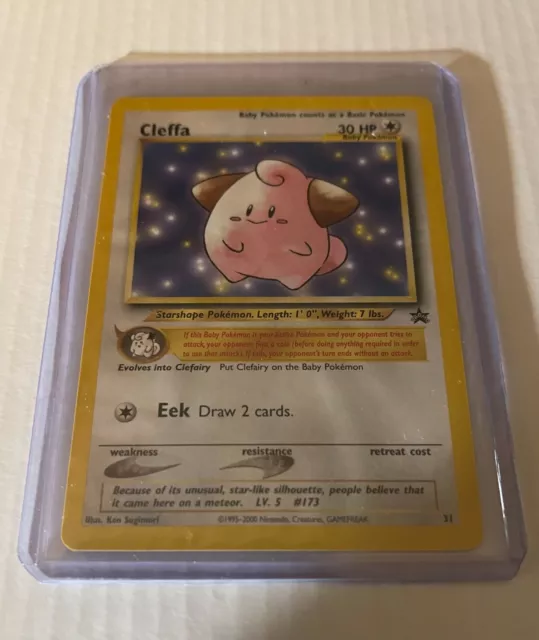 Mew Pokemon card black star promo 8. Nr Mint. WoTC first gen.