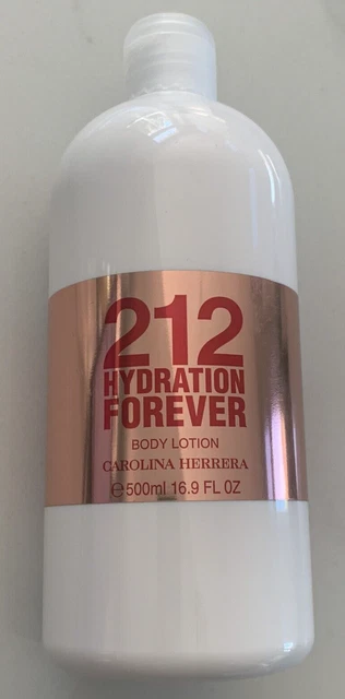 CAROLINA HERRERA 212 Hydration Forever Body Lotion 16.9 oz 500 ml New -Cap Crack