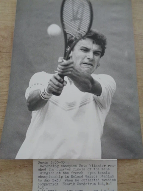 Photo de presse vintage Tennis,Agassi,Wimbledon ,1993,tirage