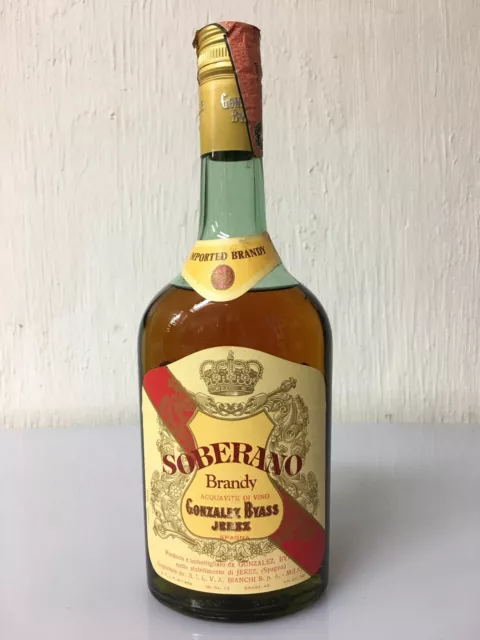 Soberano Brandy Gonzalez Byass Jerez Spagna 75cl 40% Vol Anni 80 Vintage