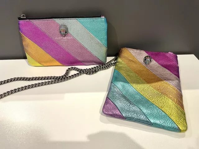 Kurt Geiger London Rainbow Bag Purse Set Leather