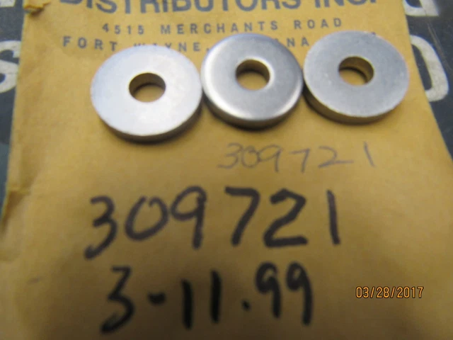 3 New  Omc Oem  Johnson Evinrude Washers 309721