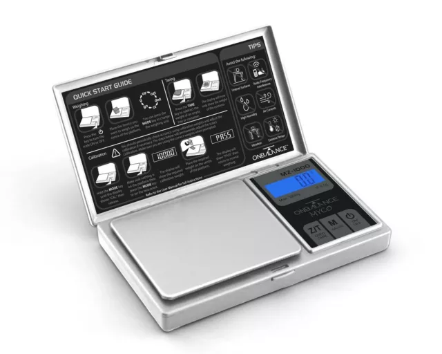 Digital Electronic Scale 1000G 1Kg Accurate To 0.1 Gram Lcd Display Small Pocket