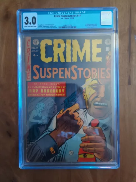 Crime Suspenstories #17 (Classic Suicide Cover) CGC 3.0