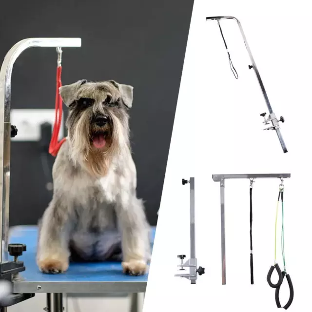 Bras table toilettage Cadre barre H avec nœud coulant Pedigroom Dog Pet Adjusta\ 2