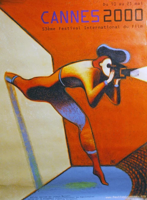 Affiche Originale Festival De Cannes 1994 - Fellini, Petite Affiche Française Roulée, Pièce De Collection Cinéphile