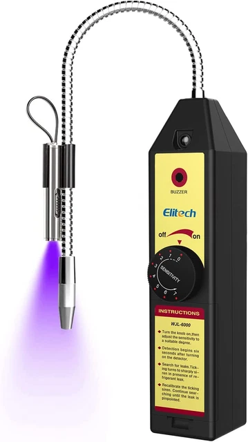 Elitech WJL-6000 Freon Leak Detector Halogen Gas Tester HVAC Refrigerant AC Snif