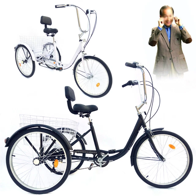 GLI ADULTI TRICICLO BICICLETTA BICI TRICICLETTA 24