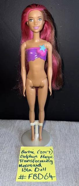 Barbie Dolphin Magic Transforming Mermaid Isla Doll #FBD64 (2017)