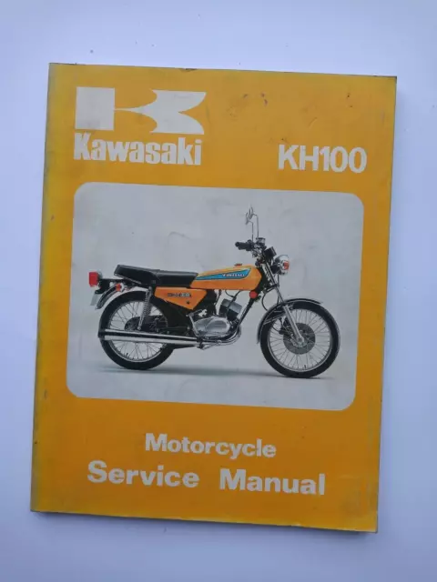 Genuine Kawasaki KH100 workshop / service manual