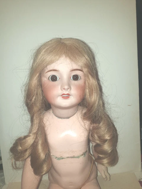 POUPÉE ANCIENNE PARIS 60 tête porcelaine habillée d'origine 27 cm EUR