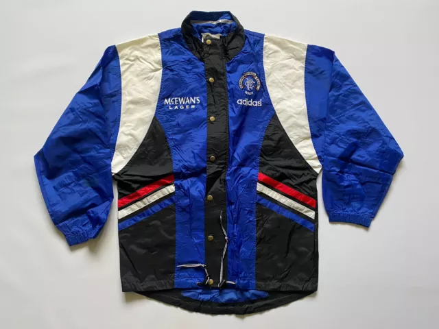 Vintage Glasgow Rangers Schottland Jacke Fussball Shirt Fussball Adidas