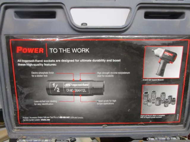 Ingersoll Rand SK4H13L Impact Socket Set- 1/2" Drive Size 12 Piece. 2