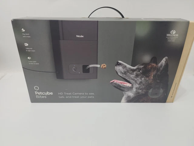 Petcube Bites Interactive Wi-Fi Pet Camera Treat Dispenser Black